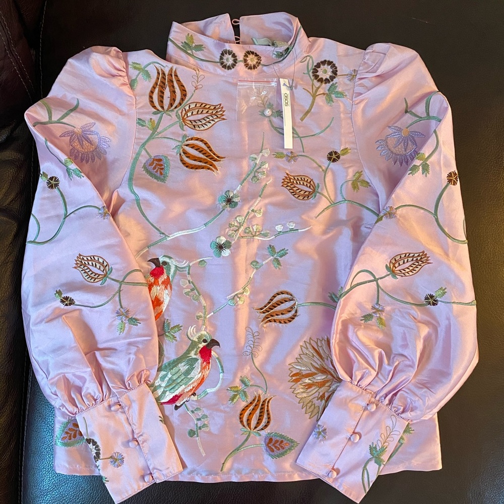ASOS Premium Embroidered Top - Picture 2 of 7